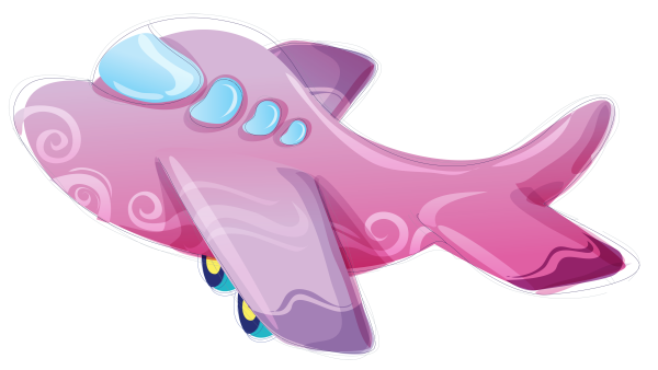 Самолет для детей без фона