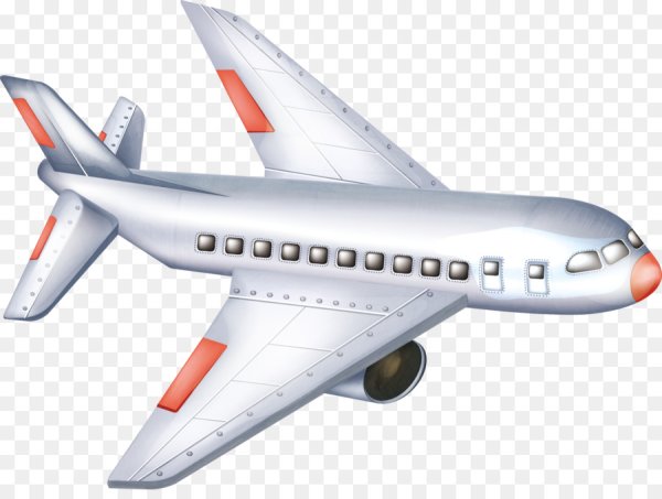 Самолет для детей на прозрачном фоне