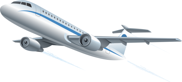 Самолет на белом фоне