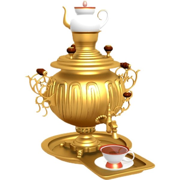 Самовар на прозрачном фоне