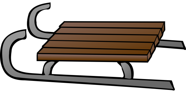 Санки рисунок