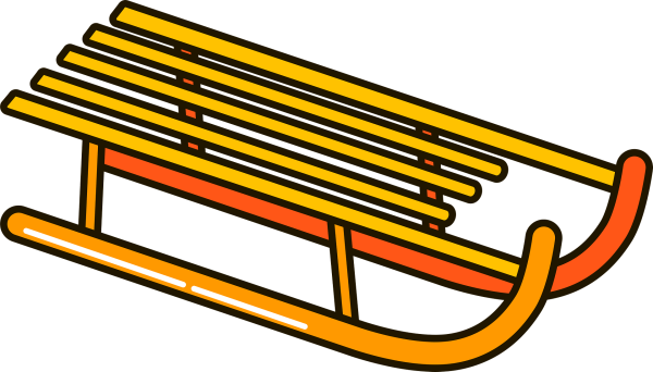 Санки рисунок