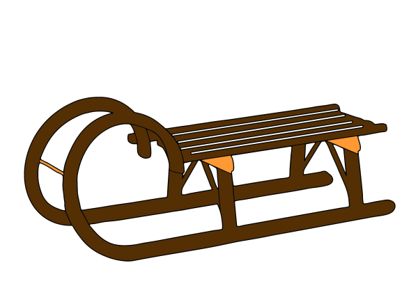 Сани рисунок