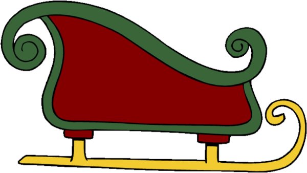 Сани на прозрачном фоне