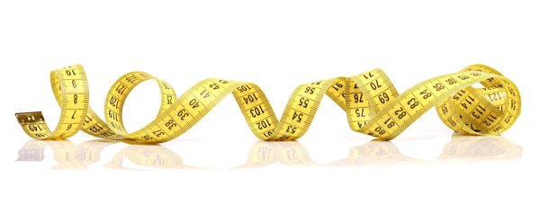 Сантиметровая лента без фона