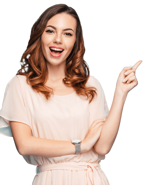 Удивленная девушка