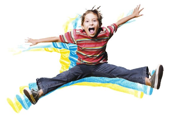 Дети прыгают