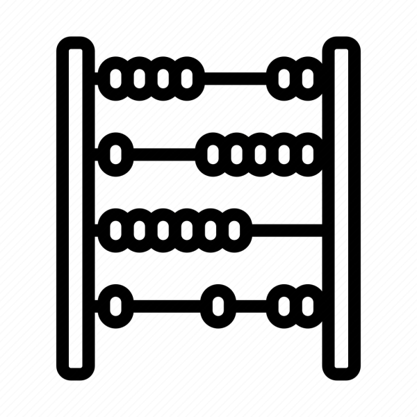 Счеты силуэт