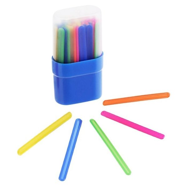 Счетные палочки 30 штук, микс, в пластиковом пенале Calligrata
