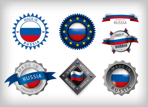 Значек сделано в Росси