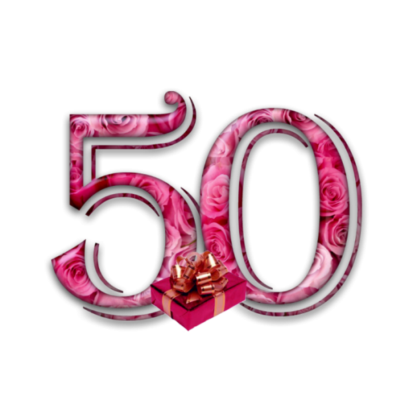 Цифра 50 красиво