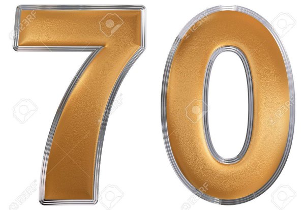 Фон с цифрой 70