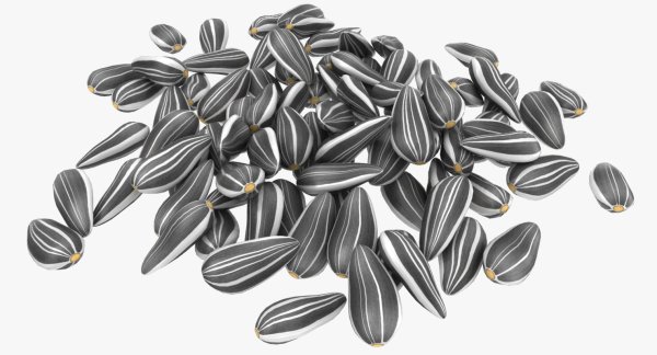 Семечки разбросаны