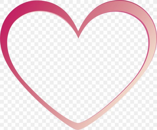 Рамка сердце розовое