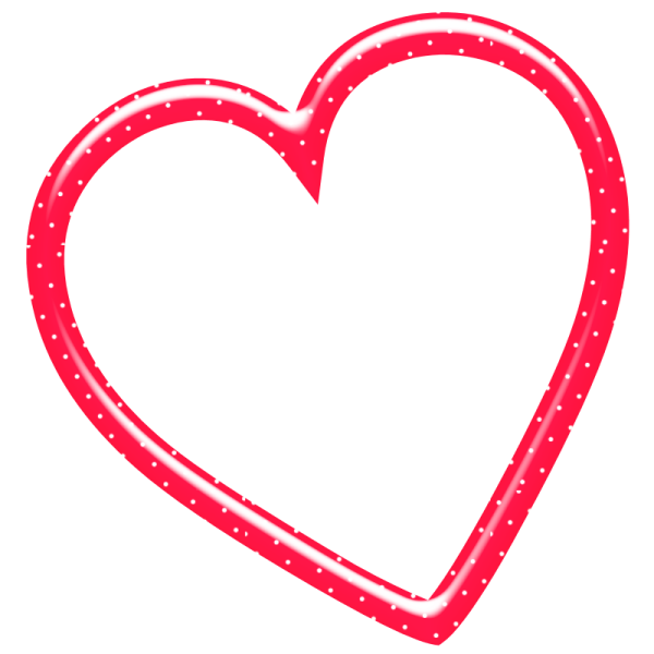 Рамка сердце на прозрачном фоне