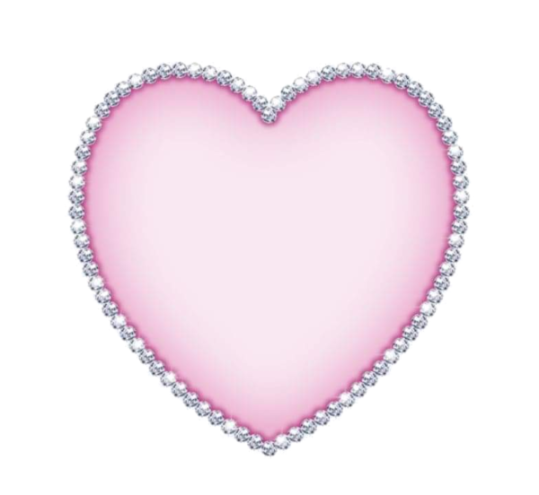 Розовое сердце