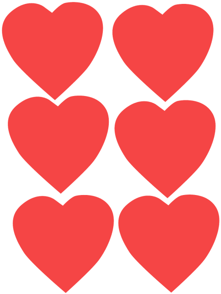 Сердечки для вырезания