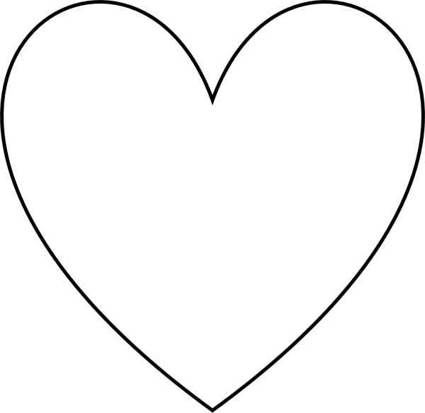 Сердце трафарет