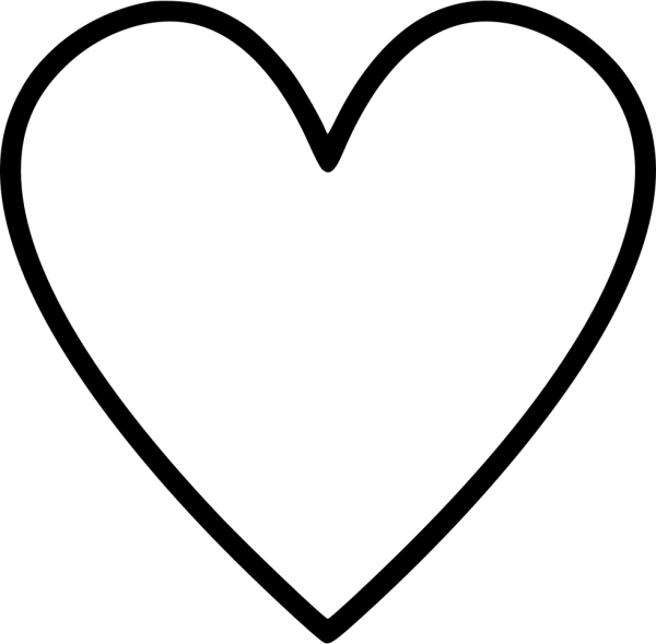 Сердечко контур