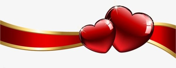 Полоска с сердечками