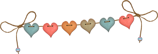 Сердечки на ниточках