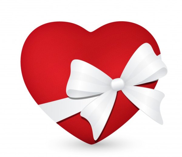 Сердце с бантом