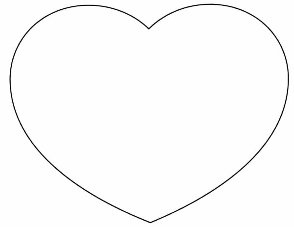 Сердце шаблон