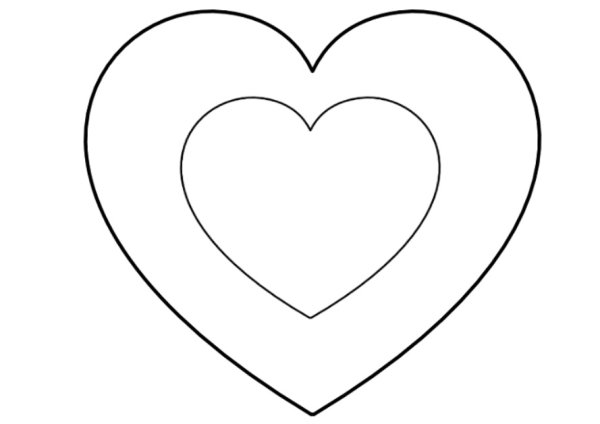 Сердце шаблон