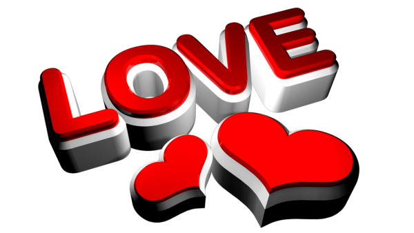 Love на белом фоне