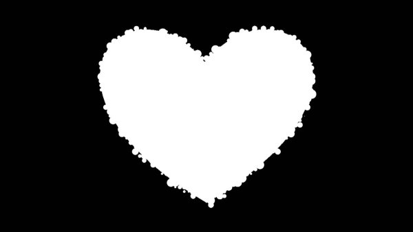 Фон сердечки черно белые