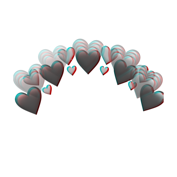 Венки из сердечек без фона