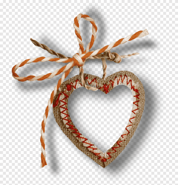 Сердечки на веревочке