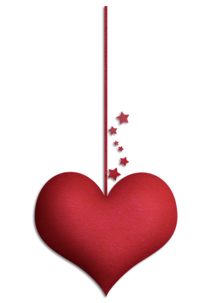 Сердечки на веревочке