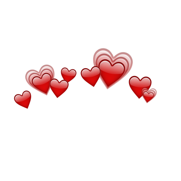 Сердечки над головой