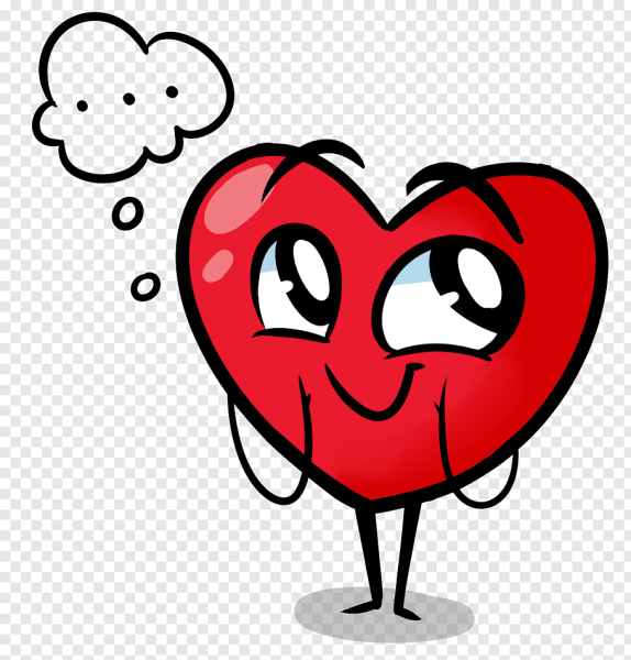 Сердечки мультяшные