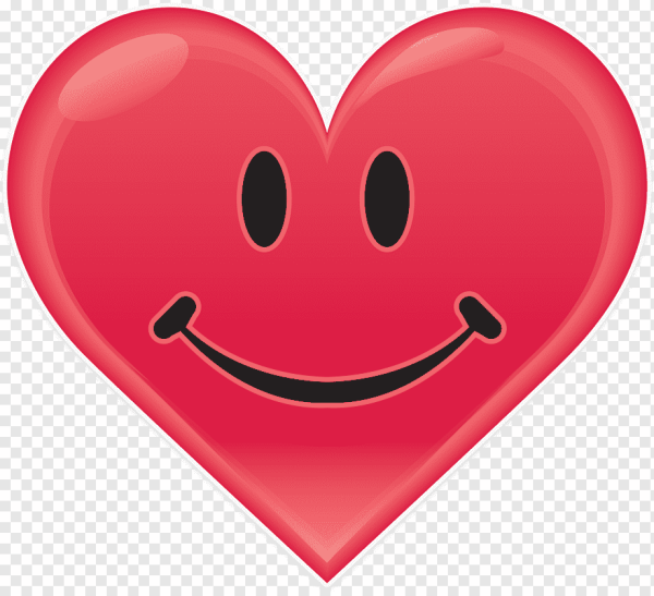 Сердечко с глазами и улыбкой