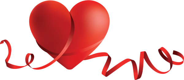 День влюбленных на белом фоне