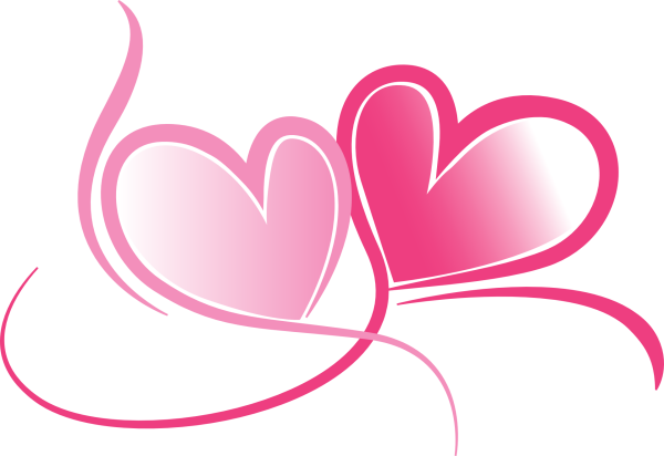 Клипарт сердечки на прозрачном фоне