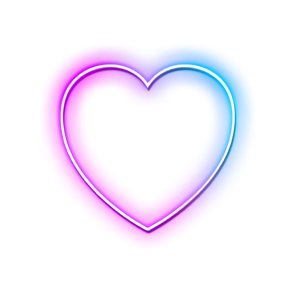 Сердце фиолетовое