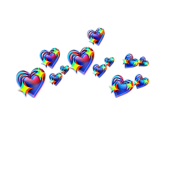 Сердечки не ад головой