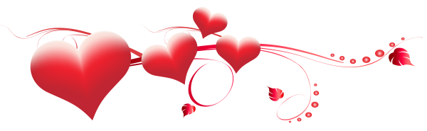 Клипарт сердечки на прозрачном фоне