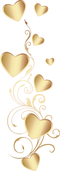 Сердечки вертикально