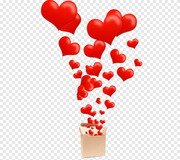 Россыпь сердечек