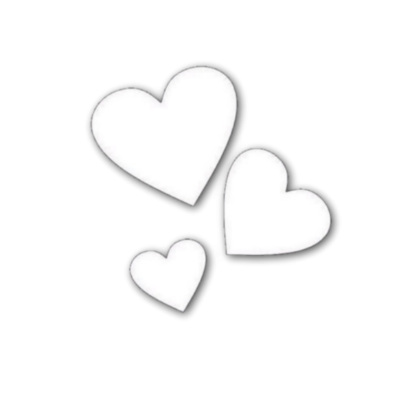 Белое сердечко