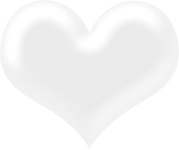 Белое сердце на белом фоне