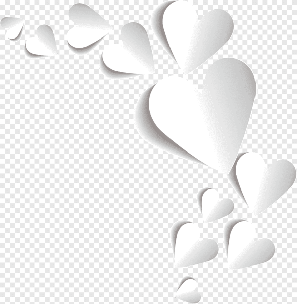 Белое сердечко