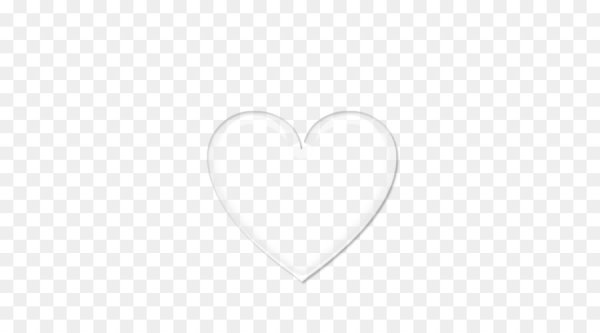 Белое сердце на прозрачном фоне