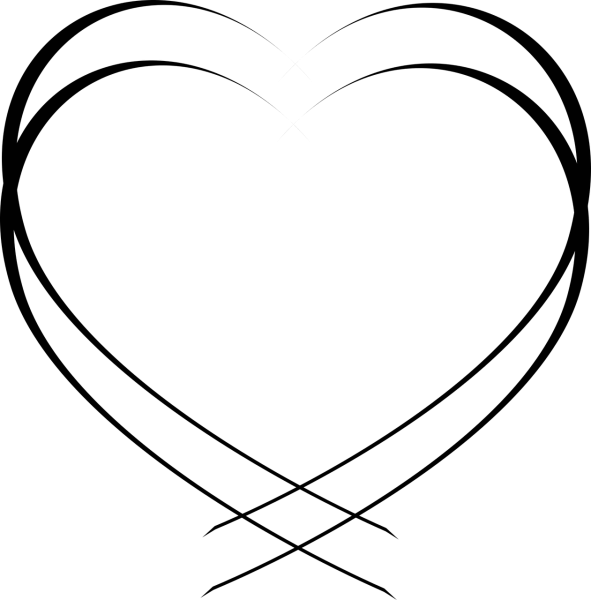 Сердечко контурное