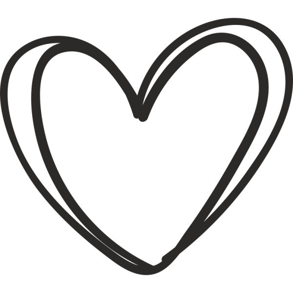 Сердечко контур