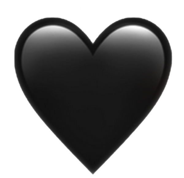 Сердечко черное